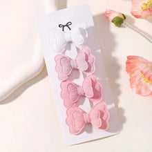 Load image into Gallery viewer, 4Pcs Candy Colored Hair Clips for Girls Cute Double-Layered Bows