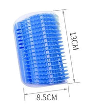 Load image into Gallery viewer, Cat Corner Brush Comb Massager with Catnip β Self-Grooming Wall Arch Scratcher & Hair Removal Tool for Cats