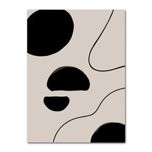 Load image into Gallery viewer, Geometric Leaf Rainbow Boho Canvas Wall Art | Nordic Abstract Poster