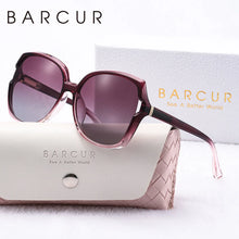 将图片加载到图库查看器,BARCUR Women’s Gradient Butterfly Frame Polarized Fashionable Sunglasses – Trendy Elegant Large PC Elliptical Design with UV400 Protection for Summer Travel Beach Shopping & Summer Style – White Gift Box Included
