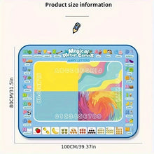 Load image into Gallery viewer, 100x80CM Magic Water Drawing Mat Coloring Doodle With Reusable Magic Pens Montessori Painting Board Educational Toys Kids Gifts