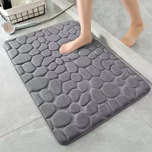 Load image into Gallery viewer, 3D Non-Slip Bathroom Mat โ Quick-Dry Absorbent Cobblestone Doormat