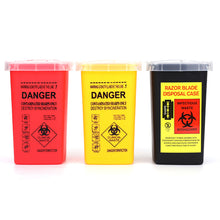 Load image into Gallery viewer, 1L Plastic Tattoo Medical Supplies Container Waste Box Disposable Needle Tips Recycling Buckets Collection Tattoos Accessories