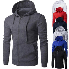 Load image into Gallery viewer, Men’s Autumn Zipper Hoodie – Slim Fit Long Sleeve Casual Sweatshirt Jacket