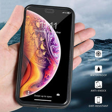 Load image into Gallery viewer, Underwater Case For iPhone Case Shockproof Diving Waterproof Case For iPhone 12 11 Pro Max XS MAX XR Cover Phone Full Body Shockproof Case for iPhone 12 Pro Max Case with Screen Protector Dust Proof Phone Case Cover for iPhone