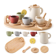 Load image into Gallery viewer, Wooden Montessori Teapot Tea Set β Pretend Play Toy