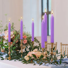 将图片加载到图库查看器,20-Piece Purple 4-Inch Drip-Free Soy Wax Dinner Candles – Smokeless, Fragrance-Free, Hand-Pulled for Weddings, Parties, and Home Décor