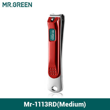 Load image into Gallery viewer, MR.GREEN Stainless Steel Nail Clippers with Nail File