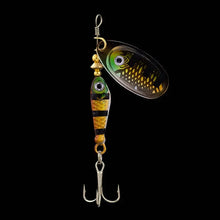 Load image into Gallery viewer, Rotating Metal Spinner Fishing Lure 9.1g 7cm β Sequin Hard Bait with Treble Hook for Bass, Pike, Carp & Trout