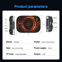 将图片加载到图库查看器,KINHANK Amlogic S905X4 Retro Video Game Console Super Console X4 Plus 90000 Game for 60+ Emulators Arcade/MAME/NAOMI 4K HD TVBox