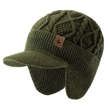 Load image into Gallery viewer, New Unisex Winter Hat Plush Fur Lined Warm Earflap Cap Stylish Soft Beanie Hat Outdoor Thick Ski Sports Knitted Hat