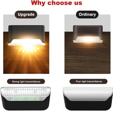 Load image into Gallery viewer, Warm White LED Solar Step Lamp β Waterproof Outdoor Garden & Stair Lights
