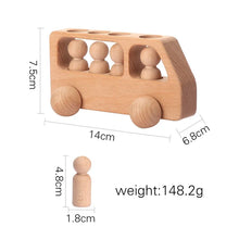 Load image into Gallery viewer, Wooden Train Birthday Toy Montessori Baby Learning