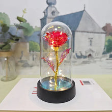 Load image into Gallery viewer, Artificial Rose Flowers Valentines Day Gift for Girlfriend Eternal Rose LED Light Foil Flower Wedding Decor Christmas Gifts