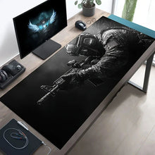 Load image into Gallery viewer, Tactical Soldier XXL Gaming Mouse Pad β Non-Slip Rubber Desk Mat with Stitched Edges & Lycra Surface for FPS Gamers