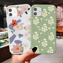 Load image into Gallery viewer, Fashion Flower Phone Case For Iphone 7 8 Plus Iphone Xr X Xs Silicone Ultra Thin Shockproof Mobile Phone Case With Fashion Pattern Cover Stylish Beautiful Flower Pattern Colored iphone Case