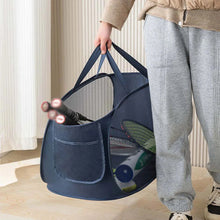 Load image into Gallery viewer, 1PC Horizontal Foldable Laundry Basket Mesh Cloth Breathable Laundry Hamper Home Accessories Large Capacity Storage Baskets