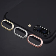 将图片加载到图库查看器,2 In 1 Metal Camera Lens Protector For Iphone 7 8 Plus X Lens Protective Circle Ring Cover With Tempered Glass For Iphone X Scratch Resistant Hd Tempered Glass Camera Screen Protector