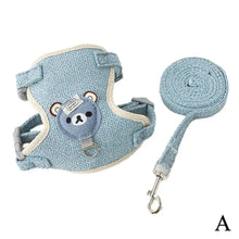 Load image into Gallery viewer, Undershirt Style Pet Leash Adjustable Cat Dog Harness Breathable Leash Convenient Pet Vest For Small Dog Cat Supplies