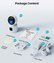 Load image into Gallery viewer, ZOSI 360° Smart Home Security Camera PTZ Auto Tracking Baby Monitor AI Panoramic HD Night Vision Indoor WiFi Surveillance Camera