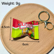 Load image into Gallery viewer, Simulation Instant Noodles Keychain On The Phone Mini Snacks Pendant Bag Pendant Christmas Gifts For The New Year