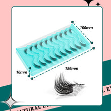 Load image into Gallery viewer, New Half Eyelashes 3D Cat Eye Lashes Clear Stem False Lashes