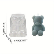 Load image into Gallery viewer, Silicone Bear Mold – Cute 3D Animal Candle, Soap & Resin Mold for DIY Crafts, Aromatherapy & Home Décor