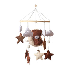 Load image into Gallery viewer, Baby Wooden Bed Bell Cartoon Rabbit Mobile