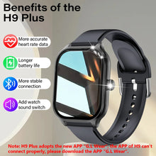 Load image into Gallery viewer, H9 New Smart Watch 2.01 Inch HD Display Answer Make Call Message Preview Sport Modes DIY Dial Weather Forecast For Men Women