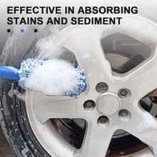 将图片加载到图库查看器,SEAMETAL Car Wheel Tire Rim Cleaning Brush Portable Plush Car Wheel Hub Brush Washing Tool Car Detailing Care Dust Removal Brush