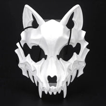 Load image into Gallery viewer, Halloween Half-Face Mask - Dragon, Tiger, Tengu, Wolf, and Skull Designs