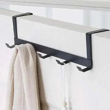 Load image into Gallery viewer, 5-Hook Over Door Organizer Rack - Heavy Duty Iron Bathroom Kitchen Coat Hanger for Home Storage