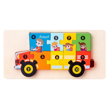 Load image into Gallery viewer, 3D Montessori Wooden Dinosaur Puzzle Toy