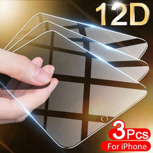 Load image into Gallery viewer, 3pcs Screen Glass For Iphone 11 14 13 12 Pro Max 8 7 6 Plus 5 Screen Protector For Iphone 11 13 12 Mini Xr Xs Max Se 2020 Premium Tempered Glass Screen Protector For Iphone