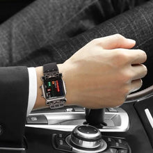 将图片加载到图库查看器,LED Watch Men Fashion Creative Crab Type Electronic Watch Luminous Binary Gift Business Style Cool Waterproof Multi Function