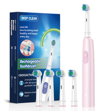 Load image into Gallery viewer, Electric Toothbrush Rotary Cleaning Teeth Brush Waterproof Electronic Tooth Brush With Timer Rechargeable Toothbrush with 8 Head