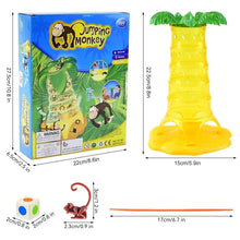 将图片加载到图库查看器,Multiplayer Tabletop Climbing Monkeys Game – Fun Interactive Parent-Child Board Game, Educational Rolling Monkey Toy for Kids