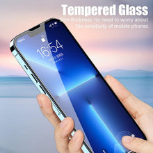 将图片加载到图库查看器,4PCS Screen Protector for iPhone 14 13 12 11 Pro Max Mini Tempered Glass for iPhone 7 8 6 6S Plus X XR Xs Max SE 2020 Glass One-piece Front Scratchproof Tempered Glass