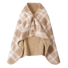 Load image into Gallery viewer, Double-Layer Tartan Plaid Blanket Scarf β Warm Winter Shawl for Women