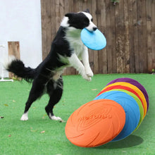 Load image into Gallery viewer, Bite-Resistant Dog Flying Disc Toy – Durable Plastic Frisbee for Outdoor Play & Puppy Training