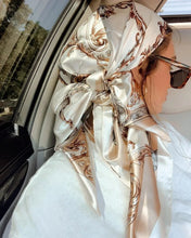 Load image into Gallery viewer, Satin Square Scarf – Elegant 2025 Print Hijab, Shawl & Hair Wrap