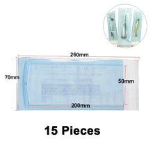 Load image into Gallery viewer, 20/15pcs Self-sealing Sterilization Pouches Bags Disposable Medical-grade Storage Bags Dental Makeup Piercing Tattoo Accessories