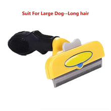 Load image into Gallery viewer, Cat & Dog Hair Removal Comb β Professional Grooming Brush for Shedding Control, Massage & Cleaning | Stainless Steel Deshedding Tool