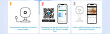 Load image into Gallery viewer, Amorom Indoor Wifi Ip Camera 1080P Pet Baby Monitor Night Vision Ai Detect Surveillance Mini Cameras with Alexa & Google Home