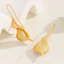 Load image into Gallery viewer, Blooming Flower Hook Earrings – Gold & Silver Dangle Jewelry for Women