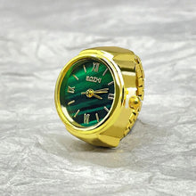 Load image into Gallery viewer, 2023 New Mini Green Watch Creative Ring Movement Fashion Accessories Alloy Shell Finger Watch Men Jewelry Women Trend Ring Gift