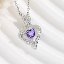 Load image into Gallery viewer, Elegant Style Heart shaped Pendant Necklace Hollow Design Mother's Day Gift Party Suitable for Best Friends Without Box