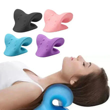 Load image into Gallery viewer, Neck Stretcher & Cervical Traction Massager Pillow for Shoulder & Spine Relief