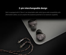 Load image into Gallery viewer, KEFINE Delci 10mm DLC+PU Diaphragm Dynamic Driver Hifi Wired IEM Earphones with CNC Metal & Detachable 0.78mm 2pin 3.5mm Cable