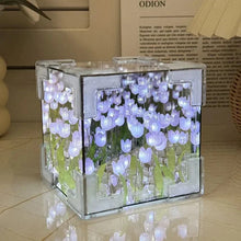 Load image into Gallery viewer, Handmade DIY Tulip Flower Cube Night Light GT Full Set of Material Package Room Decoration Couple Birthday Gift Night Light